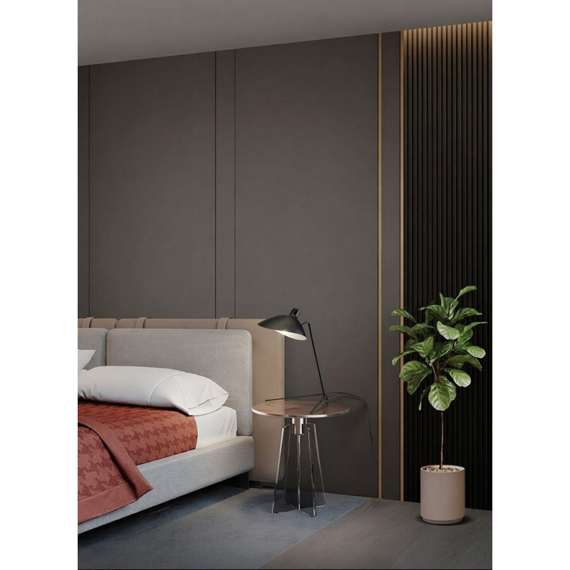 1-Light Black Table Lamp With A Black Aluminum Shade, Matte Black