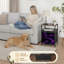 Table de chevet 2 tiroirs avec station de charge, table de chevet avec ports USB et prises USB
