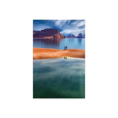 «Chambery Lone Couple», lac Powell, aire de loisirs nationale Glen Canyon, Utah, États-Unis, sur plastique / acrylique par Don Paulson