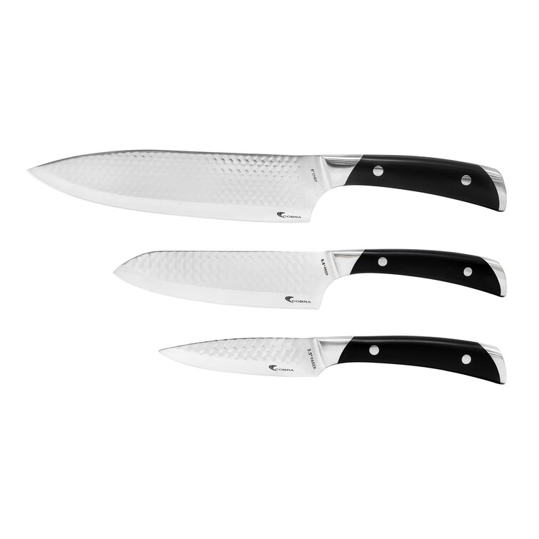 3-Piece Starter Knife Set, 8 Chef, 5 Utility & 3.5 Paring