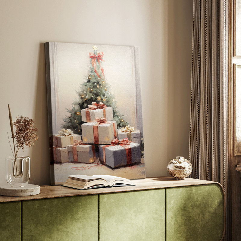 Art des Fêtes de Noël - série 2-CCLV - galerie sur mesure, H 48 po x l 32 po