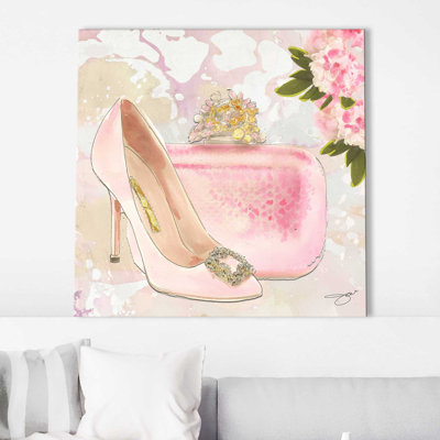" Pink Shoes (Square) " by By Jodi