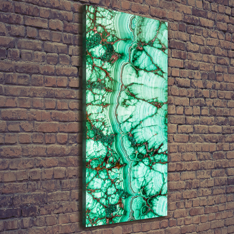 Malachite Texture - Wrapped Canvas Print