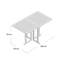 Baltimore Rectangular Wood Folding Outdoor Dining Table , 120cm cm W 70cm cm D