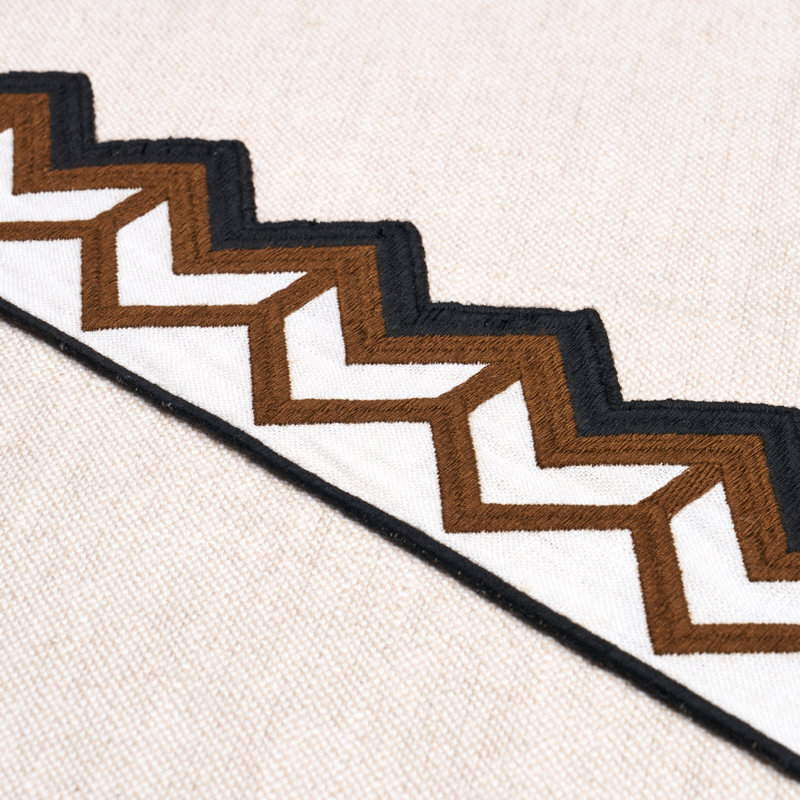 Sparren Embroidered Tape, Brown