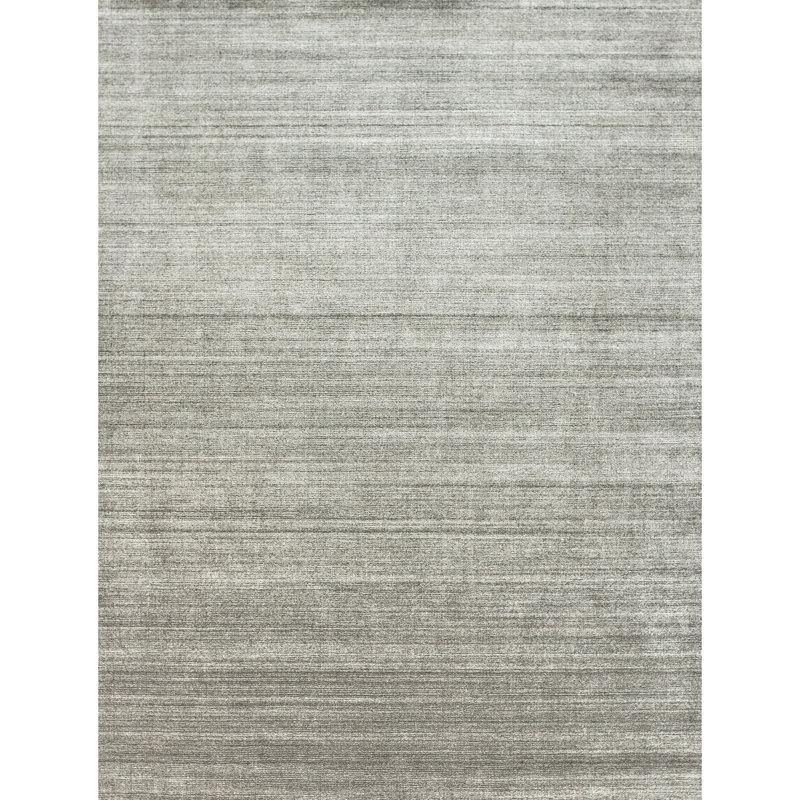 Tapis huître et multicolore de haute qualité noué à la main, Rectangle de 10 pi x 14 pi