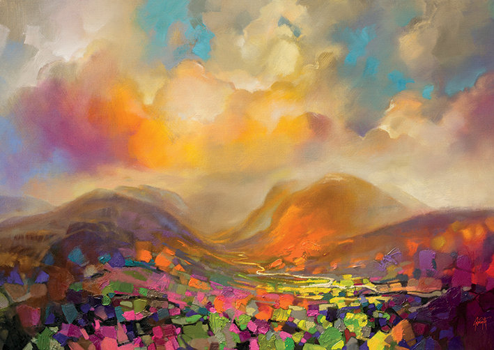 Nevis Range Colour 1 Piece Painting, 85cm H x 120cm W, Linen