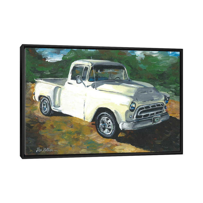 «55 Chevy Truck», impression sur toile, H 18 po x l 26 po x P 1,5 po, Toile encadrée noire