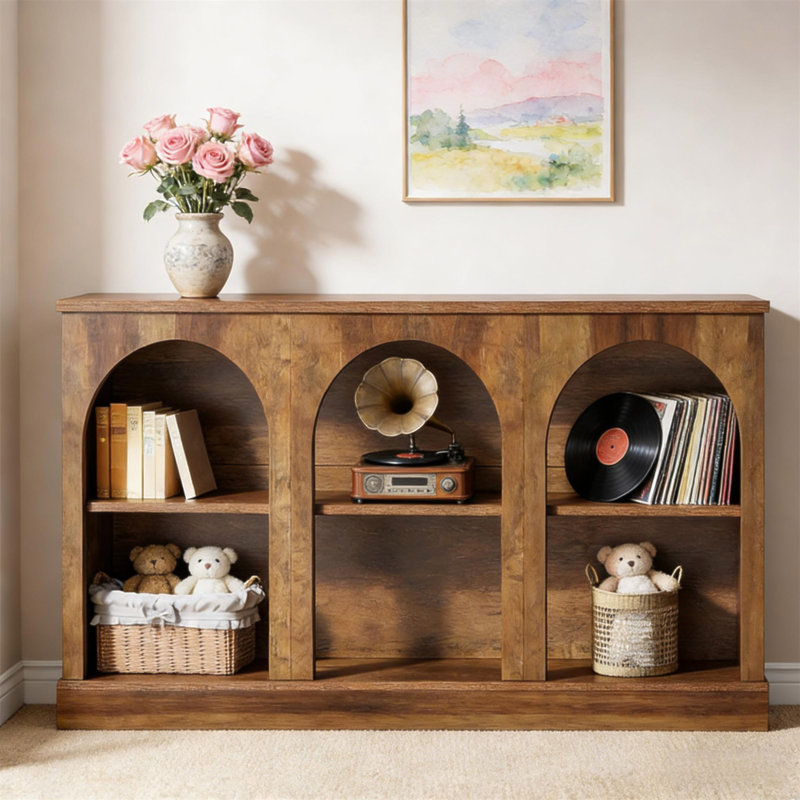 Rustic Side Table,Practical Entryway Table,Console Table, Brown