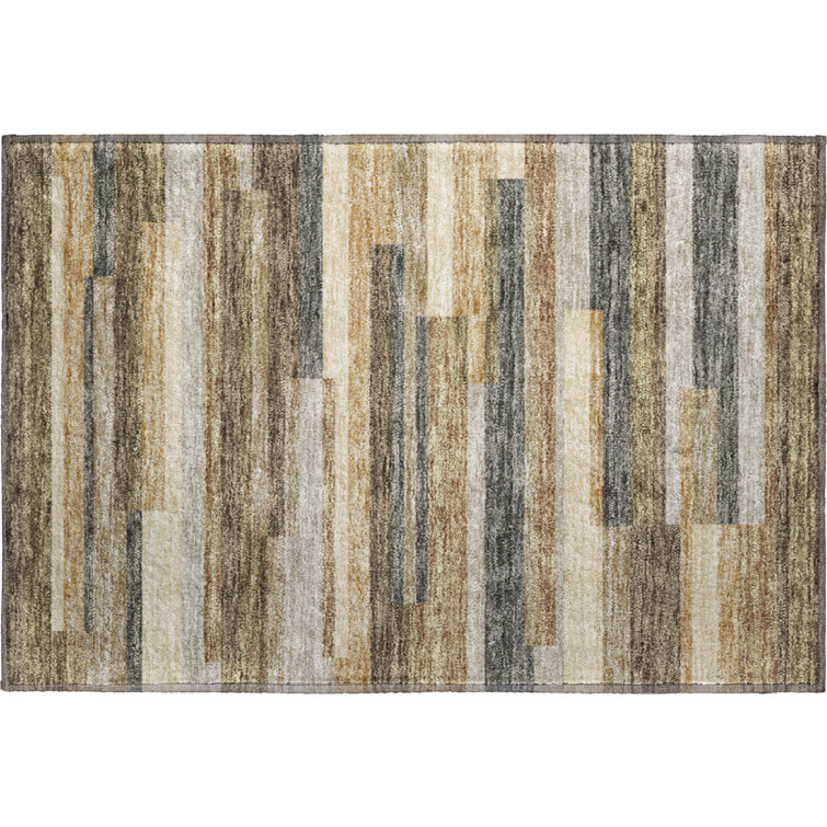 Premium Machine Washable Prisco Taupe Rug
