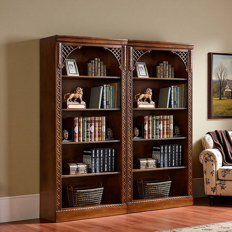 American vintage style solid wood display cabinet