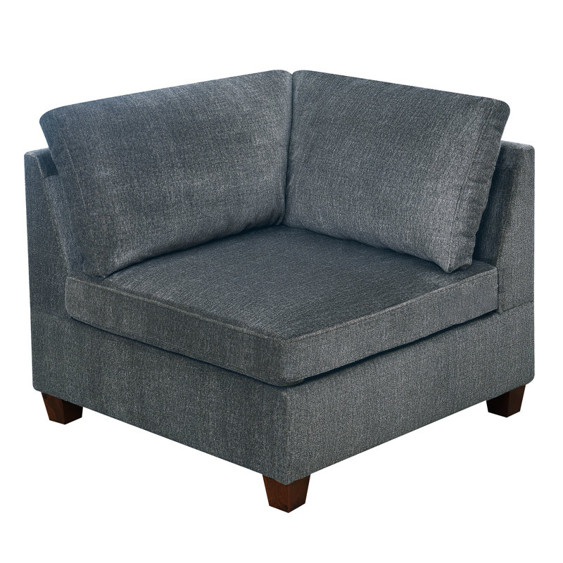 - Collection chenille et chaises grises 5 pièces