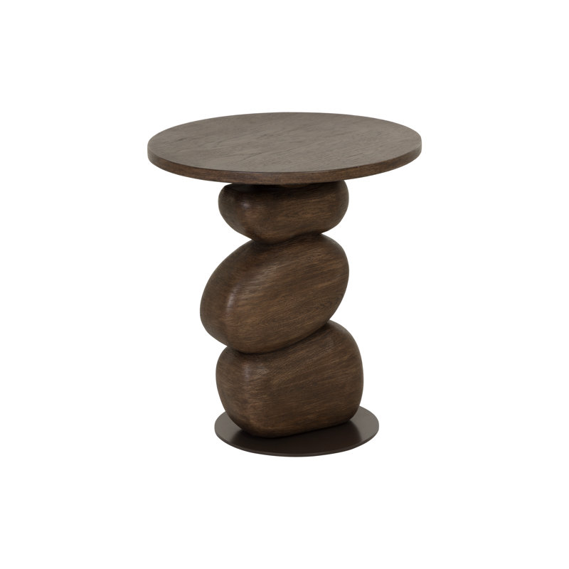 BALIO END TABLE - WOOD LOOK - BROWN, Brown