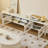 Solid Wood TV Stand with Multiple Cabinets-1892663949