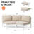Sunbrella® Aluminum Outdoor Patio Sectional Sofa Set-1904330989-1904330985