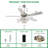 Mcmann 52'' Ceiling Fan with Light Kit