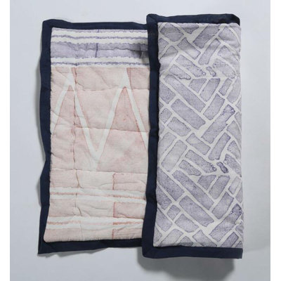 Farmhouse / Country Cotton Geometric Shapes Quilt