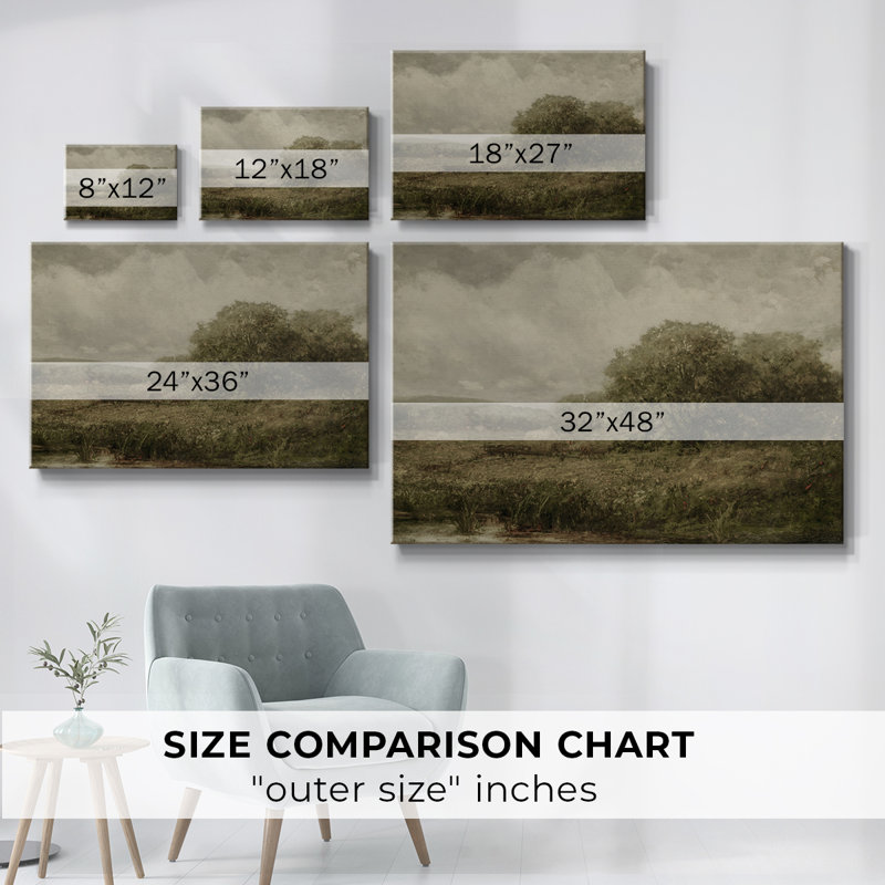 Vintage Landscape-DCC XXXII, reproduction d'art sur toile, H 41 po x l 61 po