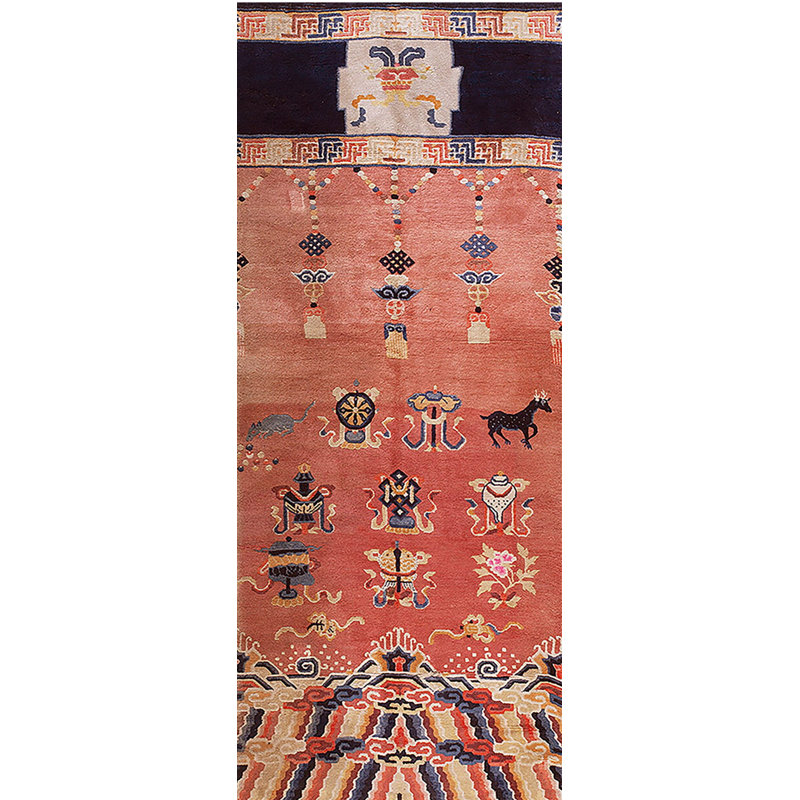 Tapis de couloir antique en laine