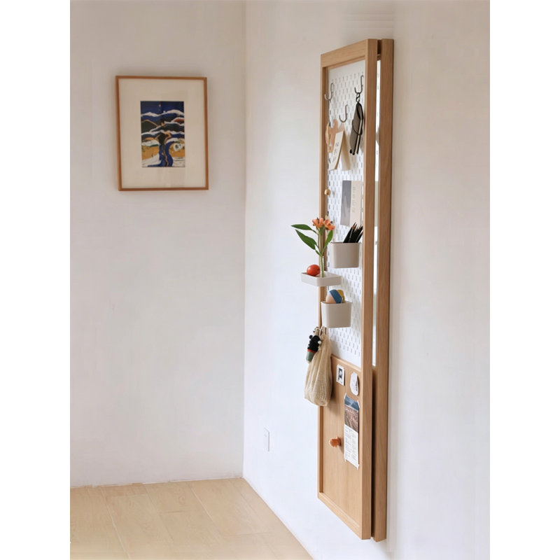 Miroir pleine grandeur moderne en bois massif, Brown