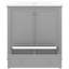 Armoire de salle de bain 30 "avec lavabo gris - porte de meuble-lavabo moderne avec tablette-635659043