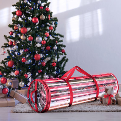Christmas Wrapping Paper Storage Bag