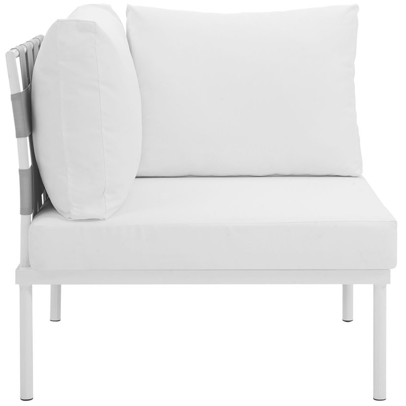 Canapé d'angle pour l'extérieur Harmony, Blanc