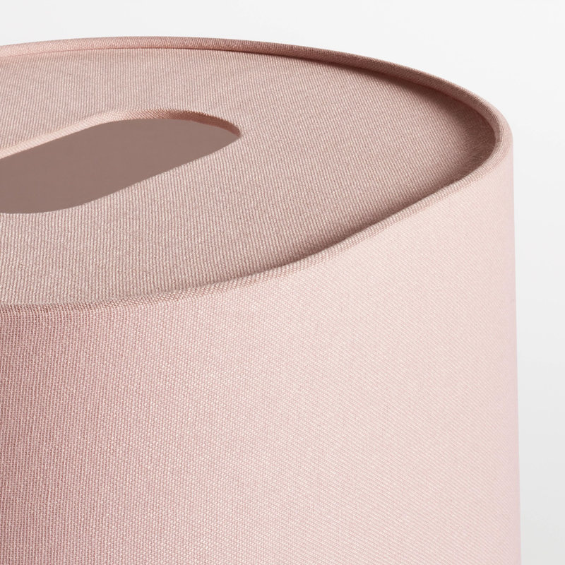 Hilla Metal Table Lamp, Blush, 17" H x 14" W x 10" D