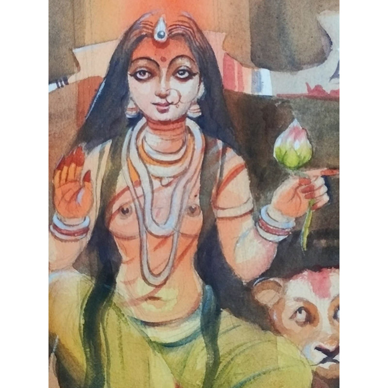Aadishakti assis | Papier Chitrapot | Par Sarat Shaw