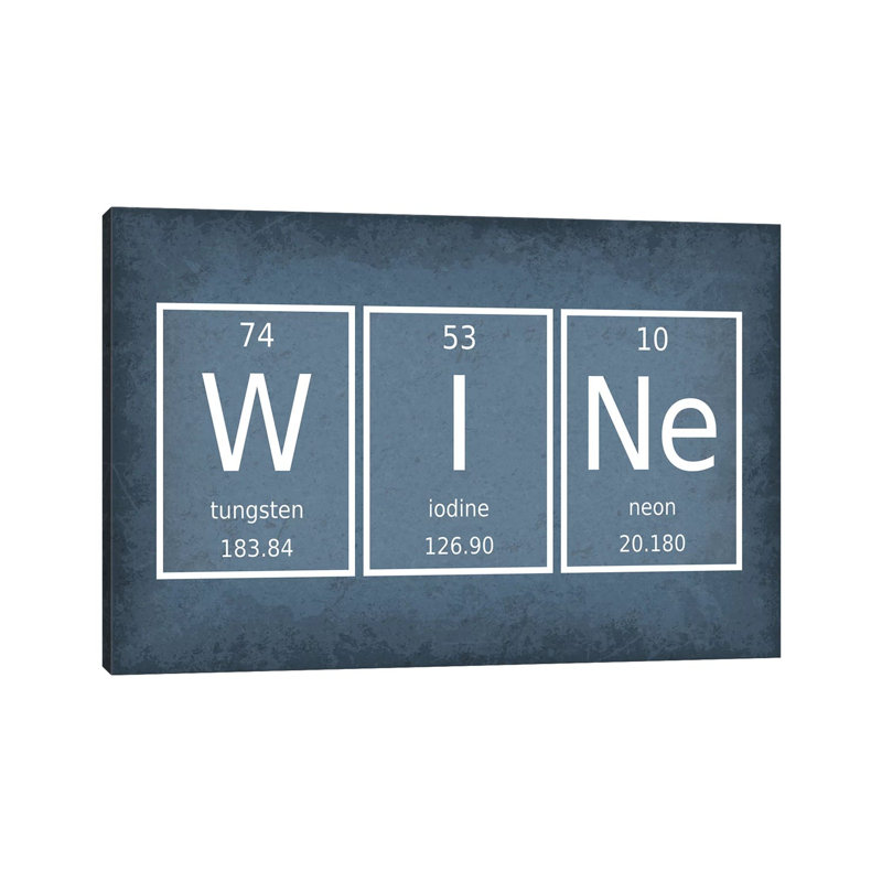 Vin par GetYourNerdOn-impression, Pas de tapis, H 26 po x l 40 po x 1,5 po, Toile tendue
