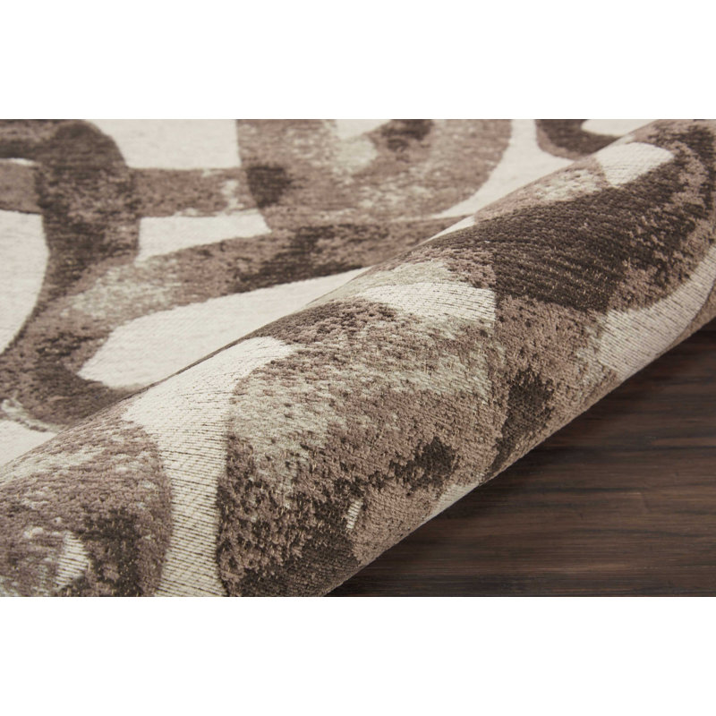 Jeness Abstract Area Rug in Glacier, Runner 2'3" x 7'6"