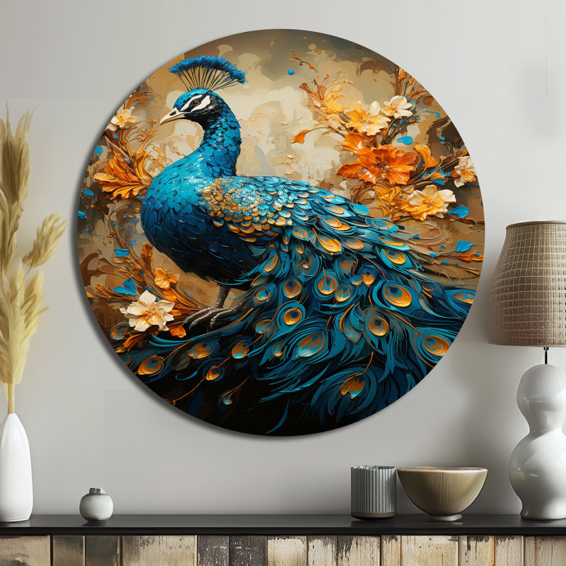 Westbury - animaux, art en métal rond, H 16 po x l 16 po