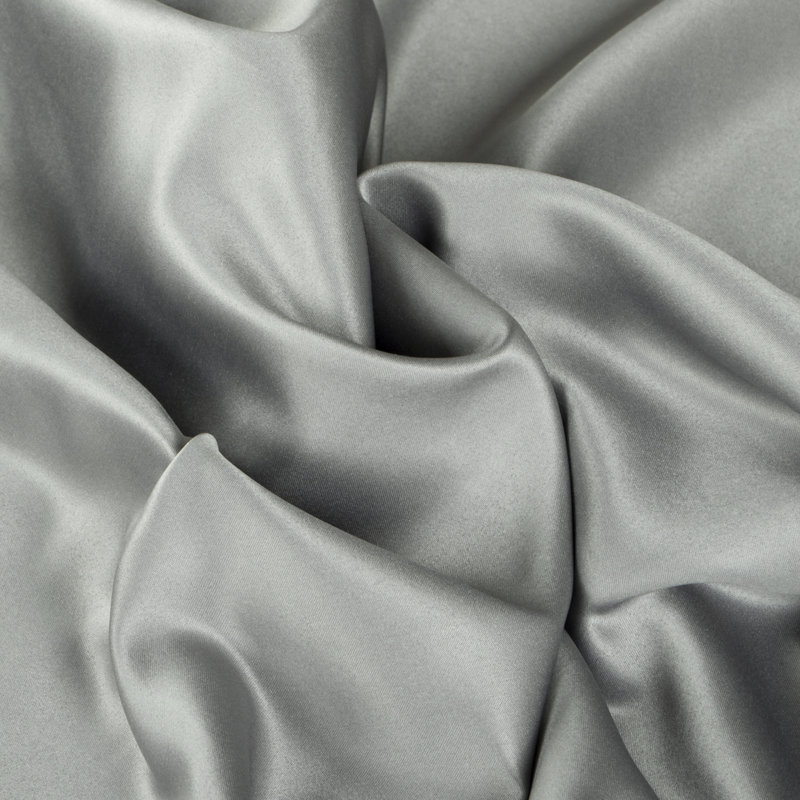 Taie d'oreiller en satin, Gris foncé, Grand