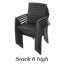 Ensemble repas pour 8 personnes avec chaises en aluminium-437520050-437520048
