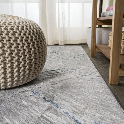 Reich Modern Abstract Gray/Blue Rug