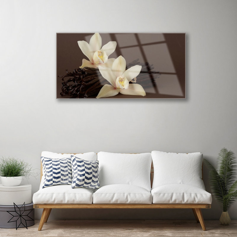 Vanilla - No Frame Print on Glass