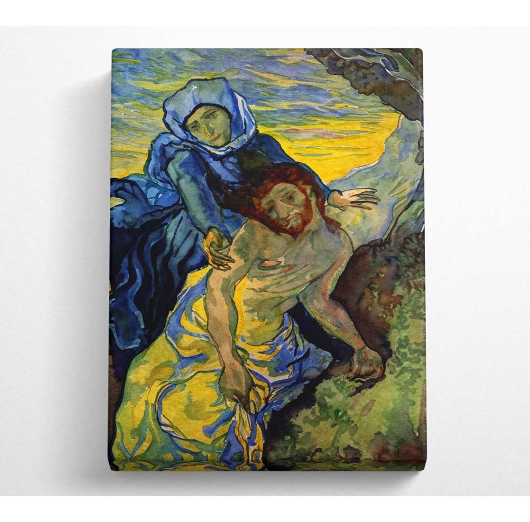 Van Gogh Pieta (von Eugene Delacroix) - Leinwanddrucke