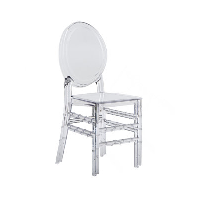 Stackable Ghost Style Acrylic Event Chairs – Set of 2