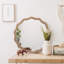 Miroir mural rond en bois 23,62 pouces