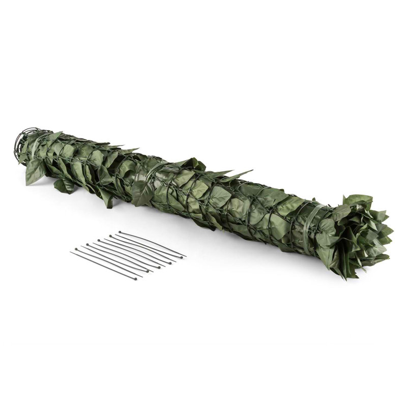 Leaf Balcony Rolled Fence Panel, Dark Green, 300 cm x 150 cm