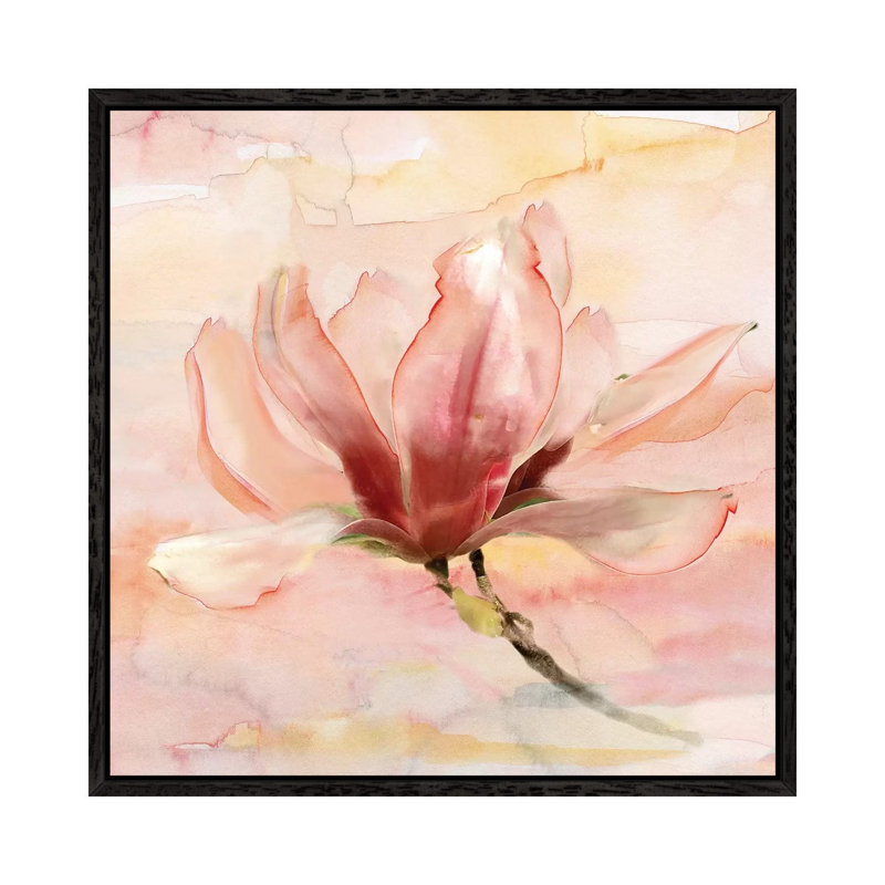 Dreamy Magnolia II by Nan - Print on Canvas, Black Framed, 66.04 cm H x 66.04 cm W