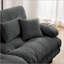 Canapé modulaire capitonné en chenille pour salon-1803640847