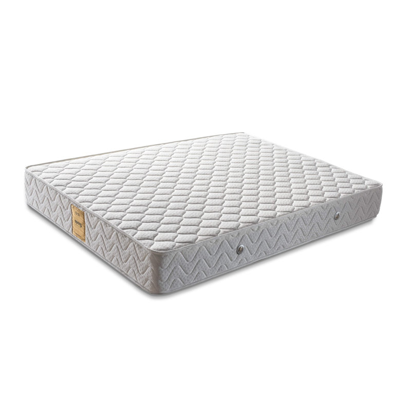 Premium Memory Foam Mattress, Double-Sided, 55.1 x 74.8 x 10.2 inches | Cotton Knitted Fabric Cover, Multi Spring System | Comfortable Support, Solid White Color, Ideal for Ultimate Sleep Experience