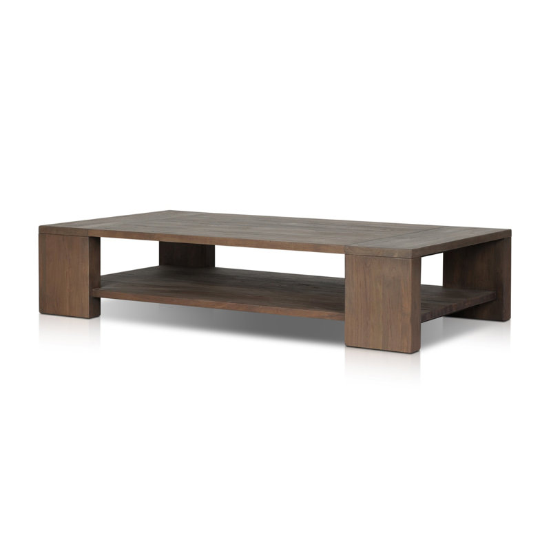 Roca Outdoor Rectangular Teak Coffee Table