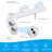 Dual-Temp Non-Electric Bidet Attachment With Front & Rear Wash, Adjustable Water Pressure + Self-Cleaning Nozzle, Slim Universal Fit For Most Toilets – White