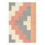 Cotton Geometric Area Rug in Beige