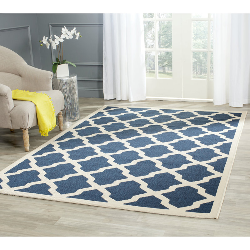 Herefordshire Performance Geometric Indoor/Outdoor Area Rug, Rectangle 5'3" x 7'7"