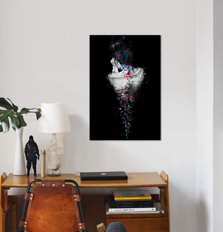 « catatonia », reproduction sur toile, H 12 po x l 8 po x P 0,75 po, Toile tendue