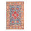 Tapis unique en laine noué à la main bleu foncé / orange / blanc nouvel âge 8 pi 3 po x 11 pi 1 po Vistamar