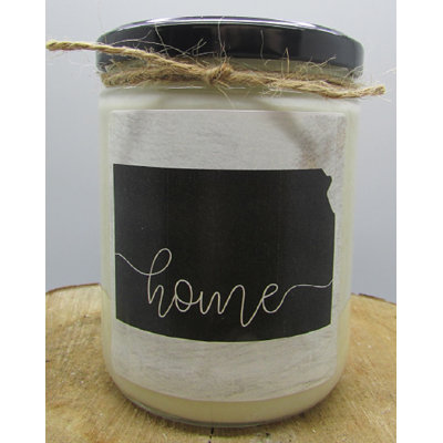 Bougie à pot en coton blanc et bergamote